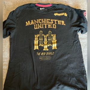 Manchester‎ United Shirt Adult Large Nike Black Red Gold Soccer Football …